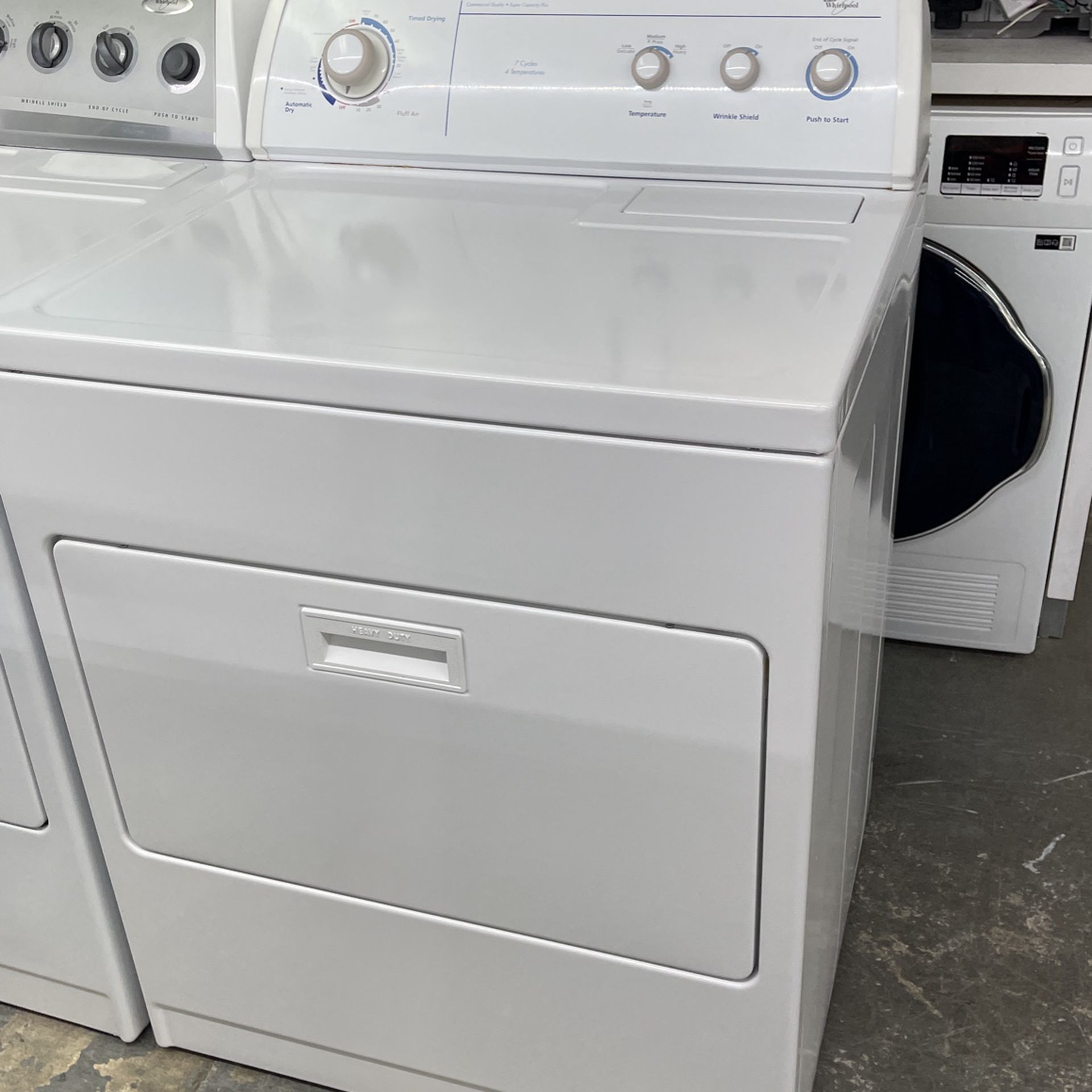 Used Whirlpool Dryer. 1 Year Warranty 