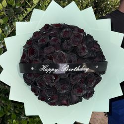 Flower Bouquet Ramo Black Rose Bouquet