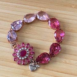 Betsey Johnson Flowering Cluster Stone Bracelet