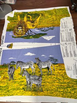 Safari Sewing Fabric Panel