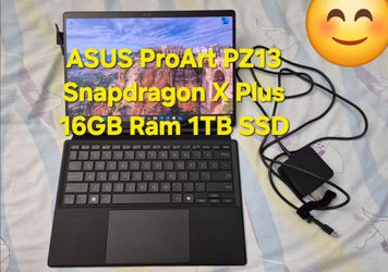 ASUS ProArt PZ13 13" OLED 3K Laptop Tablet Windows PC Snapdragon X Plus 16GB RAM 1TB SSD Surface IP521 rated