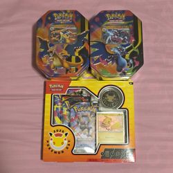 Pokemon Bundle. Mega Charizard X and Y Tin and Day 2026 Collection