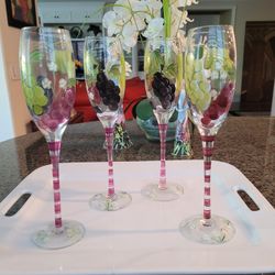 Hand Painted Stemware