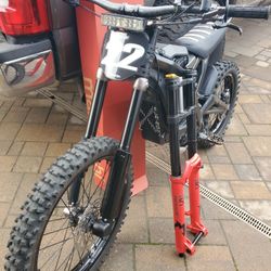 Surron with KKE moto wheels and new Bomber 58