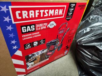 Craftsman 3400 PSI gas pressure washer. 5 tips incl
