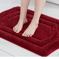 Red Bathroom Rug