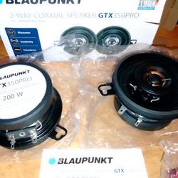 Brand New Blaupunkt 2-Ways Coaxial Speaker GTX350PRO 3.5" 70 Watts RMS Power 200 Watts Peak Power 4 Ohms Each Speaker 