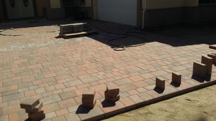 Paver, slabs, stone block planters