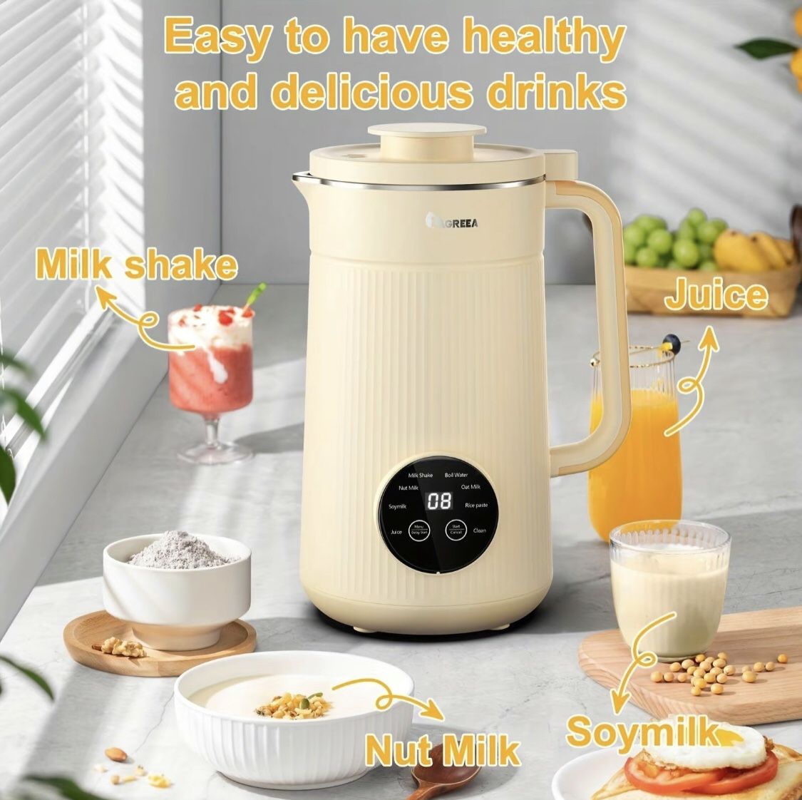 Electric Bean & Nut Milk Machine