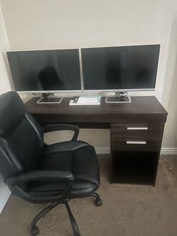 Desk and chair