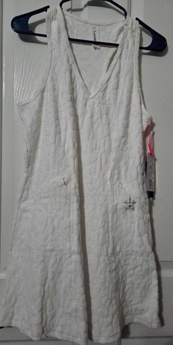 Houston Astros L Lusso White Cheetah Dress $125 Retail