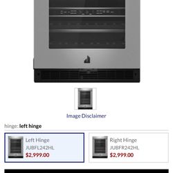 JennAir Wine Cellar Undercounter Right Hinge 24" with Stainless Frame