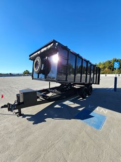 Super HEAVY DUTY 16X8X4 GOLIAT DUMP TRAILER 8"CHANEL SCISSOR HOIST 13 TON,14 PLY TIRES,8000 LBS AXLE,EVERYTHING HEAVY DUTY