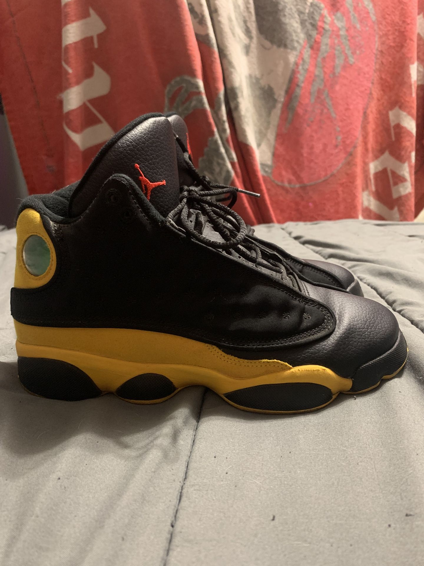 Black & Yellow Melo Class Of 2002 Jordan 13’s
