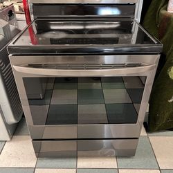 Lg electric stove stainless steel (Delivery Available )