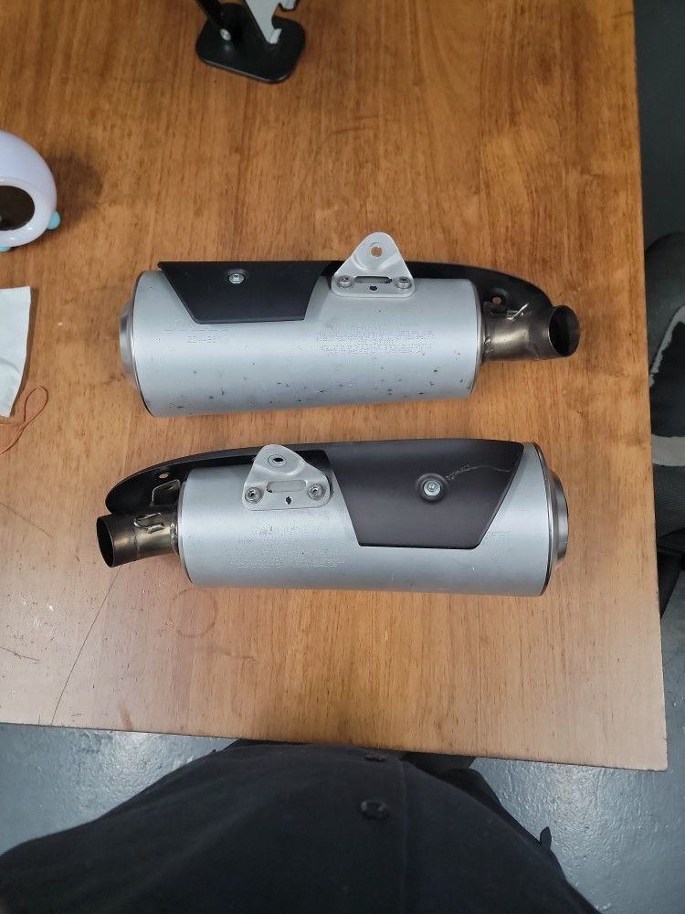Exhaust Muffler Pair ZDM-A61 And ZDM-B61 for Ducati 696 Monster OEM