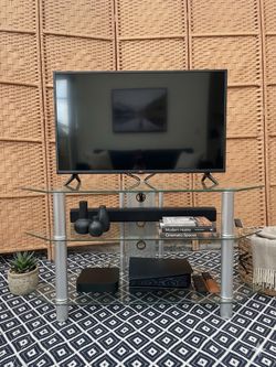 3-Tier Glass Corner Console Table