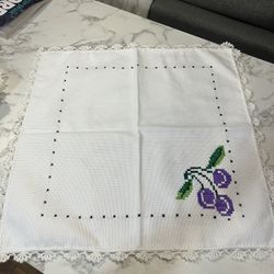 Crosstitch Tortilla Warmer/Servilleta Bordada