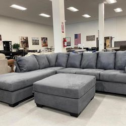 Darcy Blue, Cobblestone, Red, Cafe, Black Sectional & Couch Sofa 