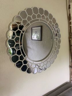 Pottery Barn Kids Round Decorative Wall Mirror