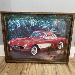 Vintage Corvette Clock 