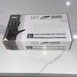 Nitrile Black Powder Free GLOVES .