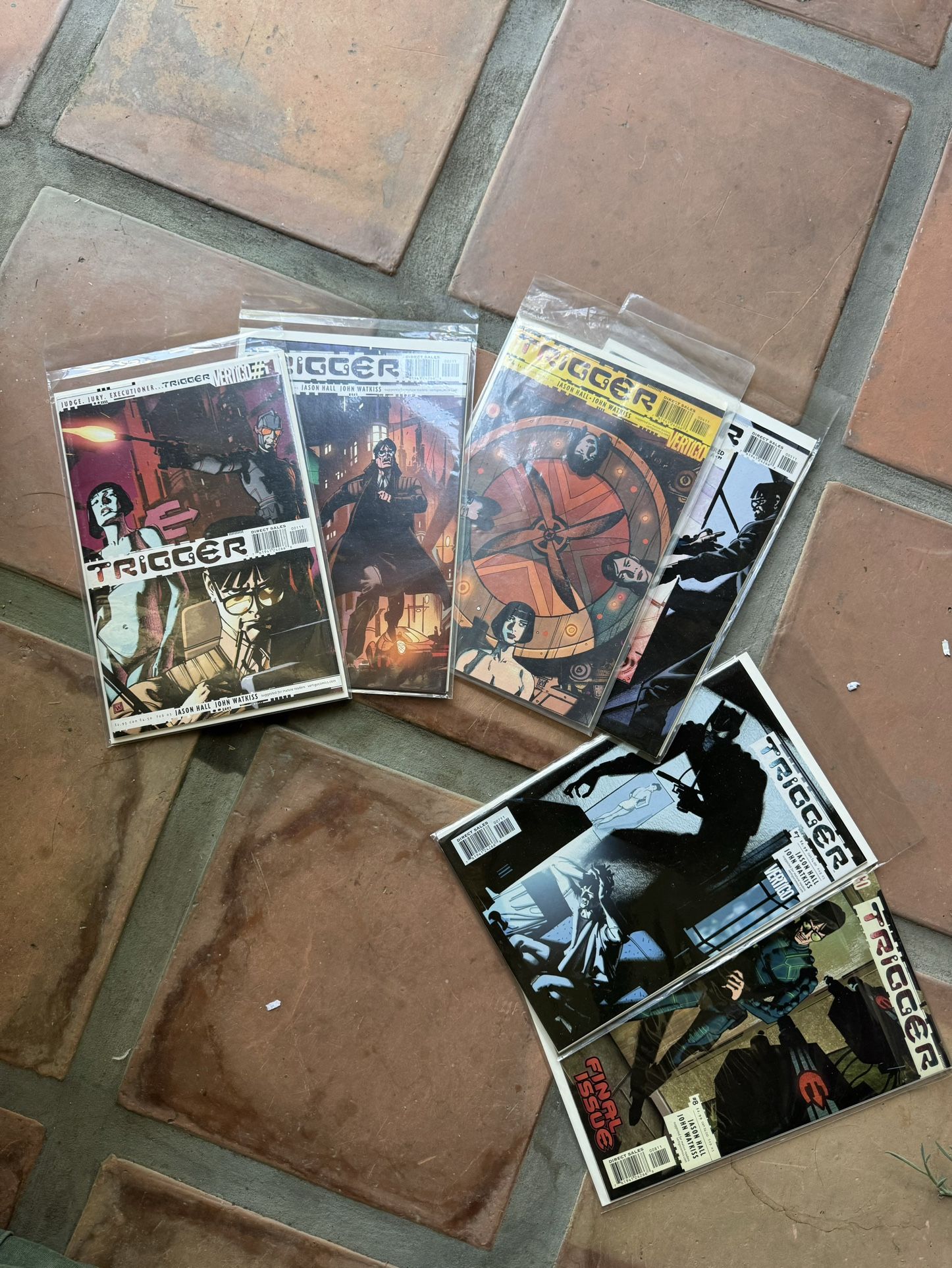 Trigger #1,2,4,5,7 & 8 Comic Book Lot By Vertical Comics 
