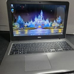 DELL INSPIRON 5567 7TH GEN WINDOWS 11 256GB SSD SUPER 15.6 FHD SCREEN  BACKLIT KEYBOARD  8GB DDR4 WEBCAM HDMI OUTPUT MULTIPLE USB PORTS DVD CD BURNER 