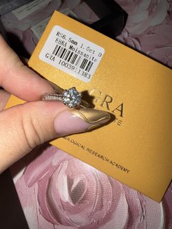 Moissanite Ring Adjustable 6-11 Size