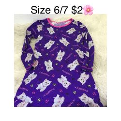 Nightgown Great Condition For Girls Size 6/7 🌸🌸🌸firm Price 