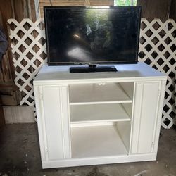 White TV stand
