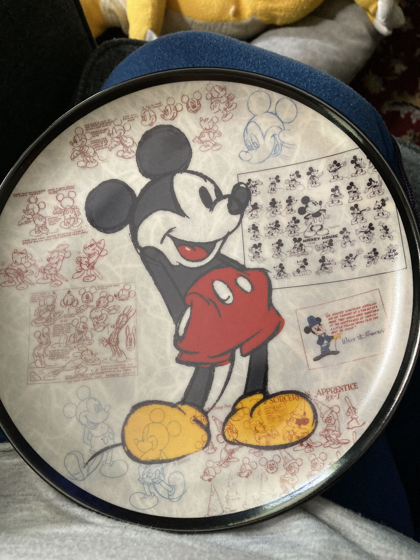 VTG 70 Year Anniversary Mickey Mouse 8.5" Ceramic Plate Walt Disney 