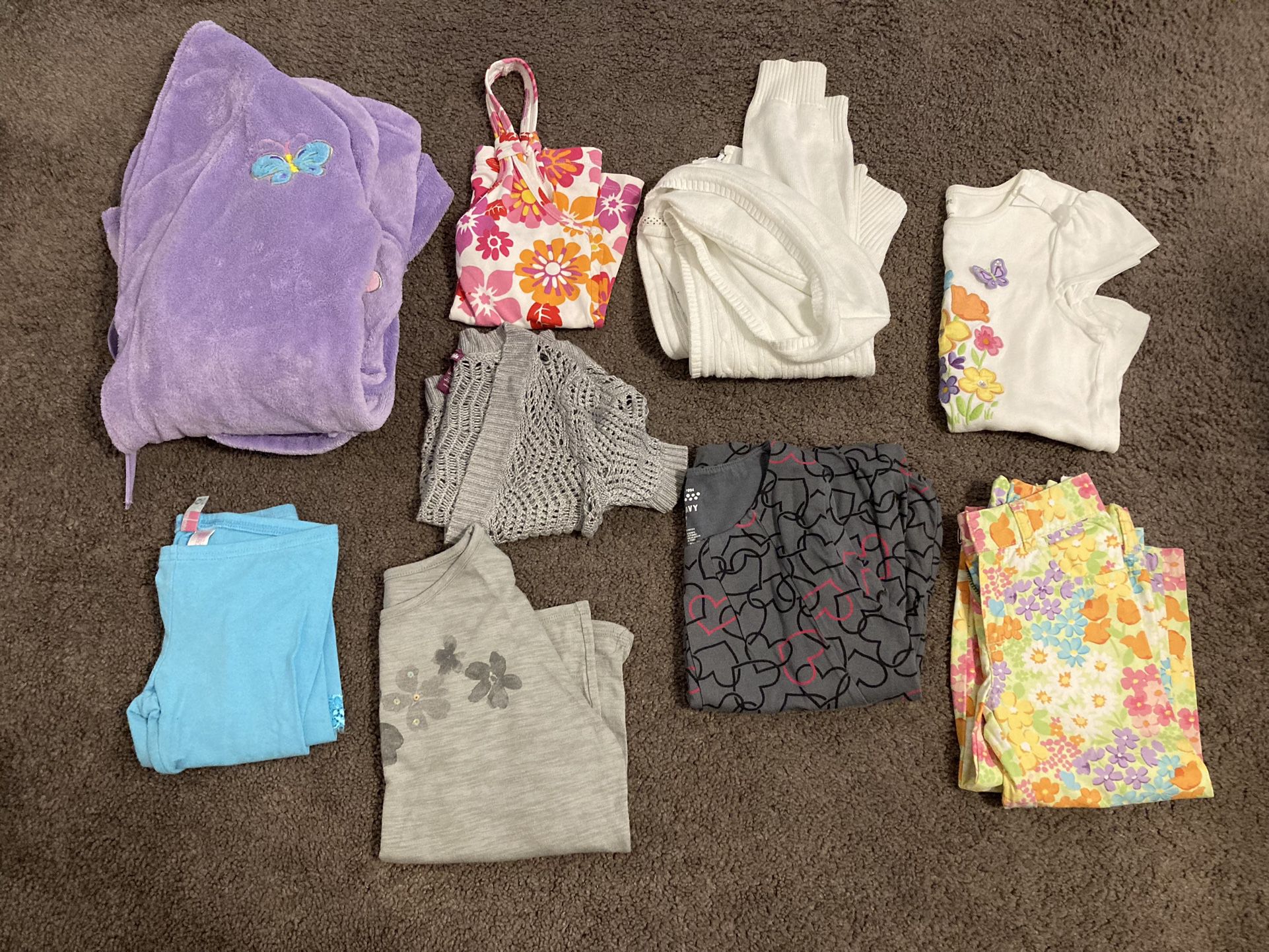 Girl’s 9 Piece Mixed Lot - Size 5/6/7 - Old Navy, Gymboree, And More