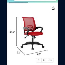 Amazon Office Chair Red