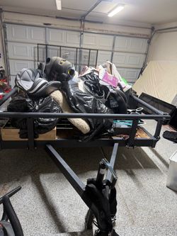 Black Steel Utility Trailer 17.5