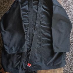 2 Extra Thick Black GTMA Martial Arts Gi Stand Up Arts