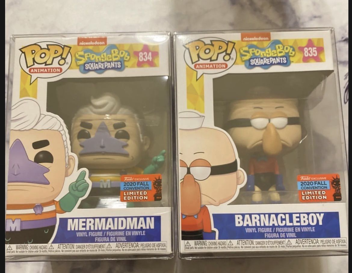 Funko Pop Mermaid Man And Barnicle Boy