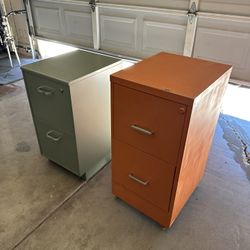 Two 2 Drawer File Cabinets  - Get All Items For One Cheap Price