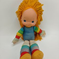 VINTAGE 1983 HALLMARK CARDS RAINBOW BRITE PLUSH VINYL 10" DOLL FIGURE TOY