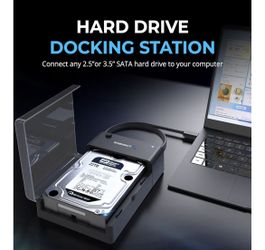 SABRENT USB 3.0 to SATA External Hard Drive Lay-Flat Docking Station for 2.5 or 3.5in HDD, SSD [Support UASP] (EC-DFLT)