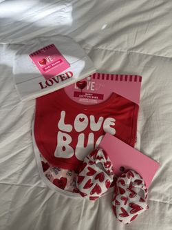 Baby Beanie, Bib , Shoe Set 