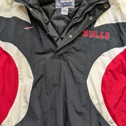 Chicago Bulls 1/2 Zipper Jacket For Young Adults With Hood 