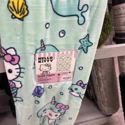 Mermaid Hello kitty Throw 