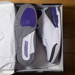 Jordan 3s Dark Iris Size 10