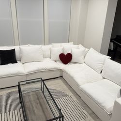 Cali Pearl Performance Fabric Modular Sectional