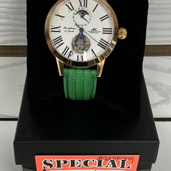 Adee Kaye Moonphase 21 Jewels Men’s Automatic Watch 