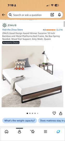 Metal bed frame Queen