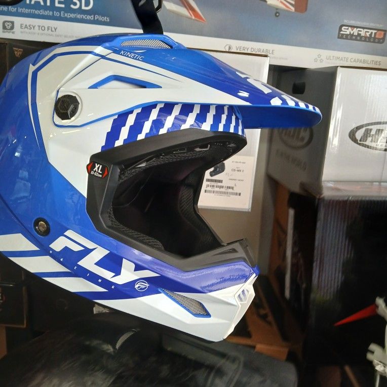 Motocross Helmet Fly Racing Brand New And FMF Goggles Summer Special Deal $130 Plus Tax Original Price $200