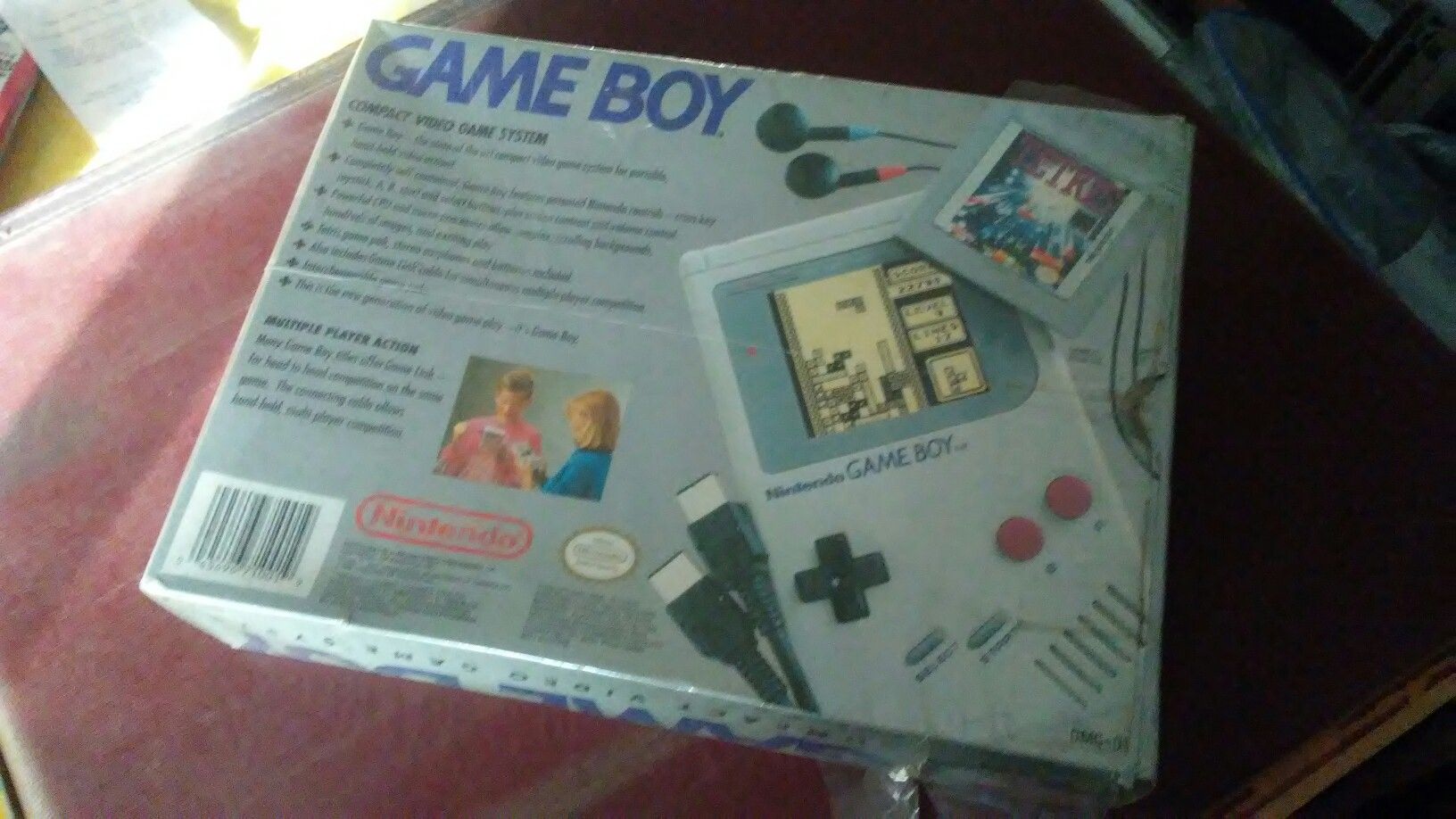 : read the ad : gameboy super Mario bros empty nintendo boxes