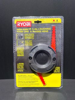 Ryobi AC053N1FH REEL EASY+ 2 in 1 Pivoting Fixed Line and Bladed Head Genuine